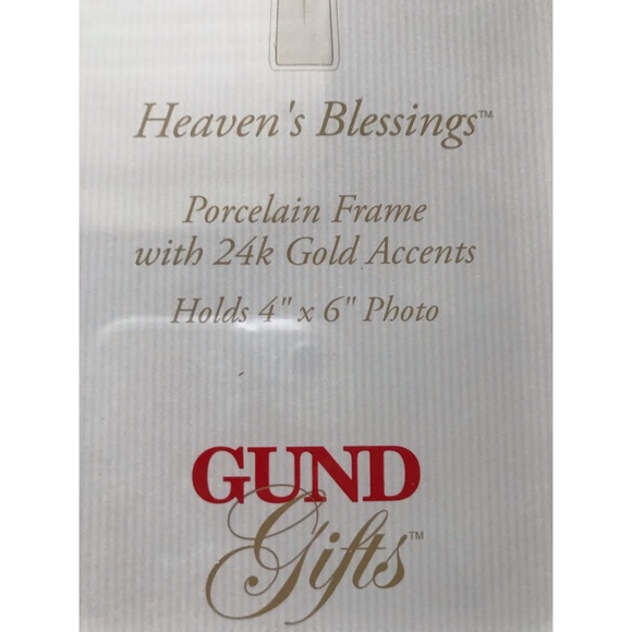 Baby’s Christening White Porcelain Frame 4x6 - Picture 5 of 7